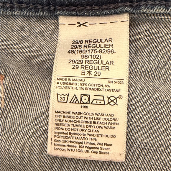 GAP Women's Flare High Rise Blue Jeans - Picture 4 of 7